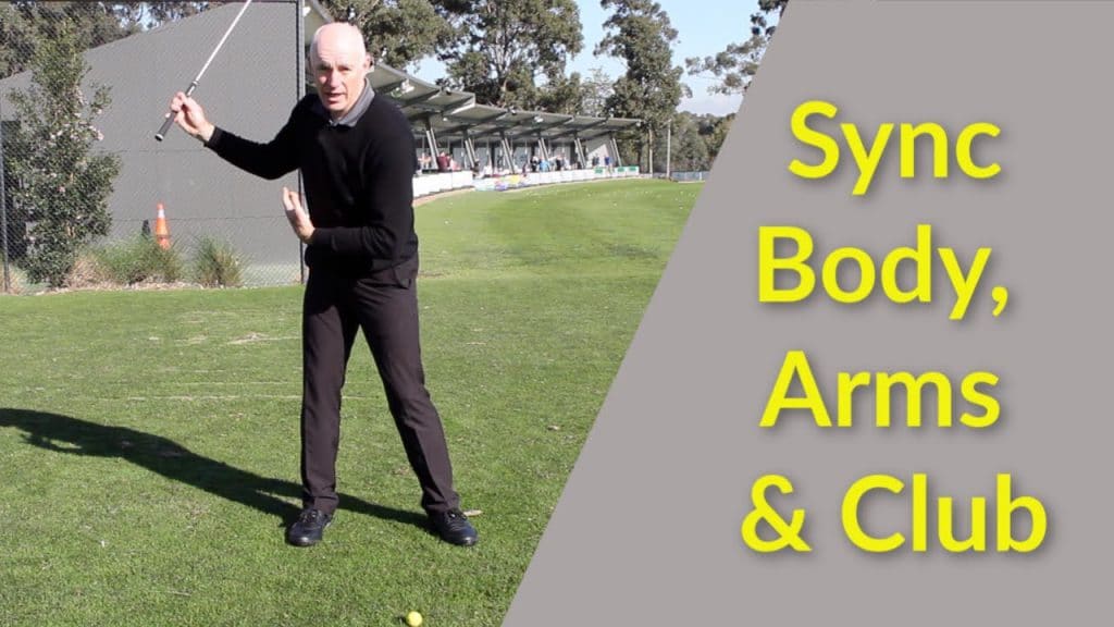 Sync body, arms and club Peter Knight Golf