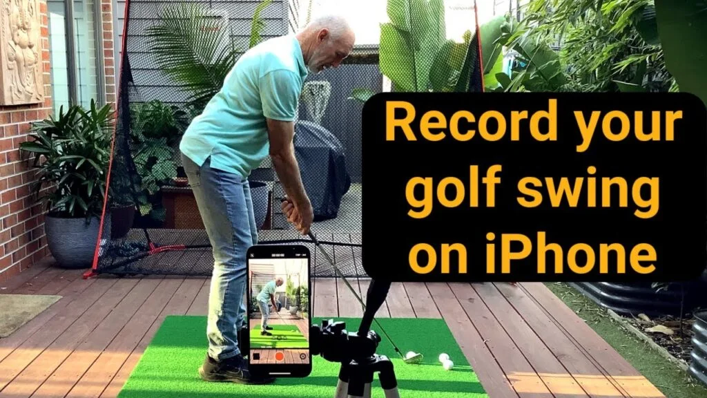 Recording your swing on an iPhone